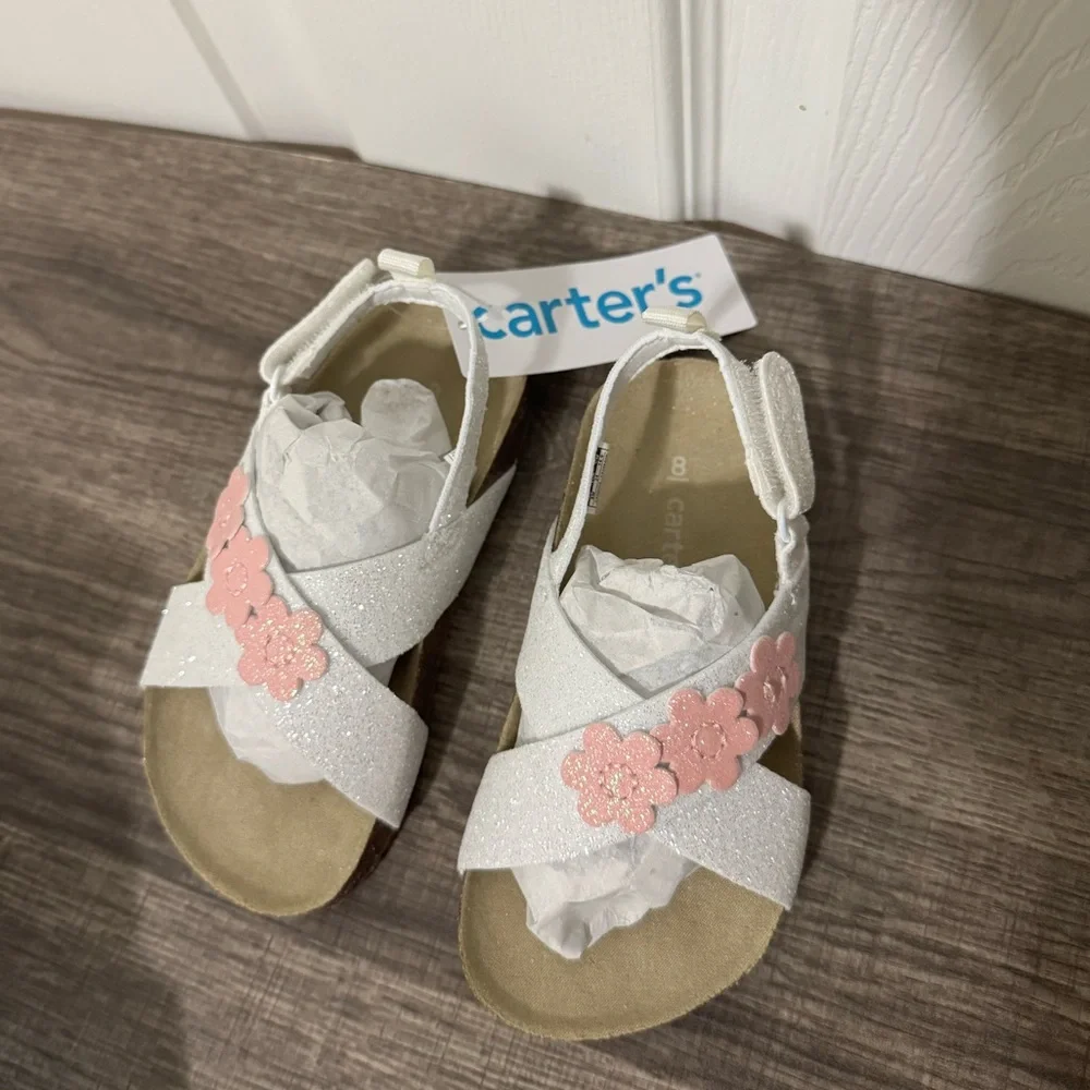 NWT Carter’s Candice Toddler Sandals Size 8